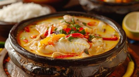  Moqueca! Một món ăn Brazil hấp dẫn với hương vị hải sản tươi ngon và vị cay nồng của dừa