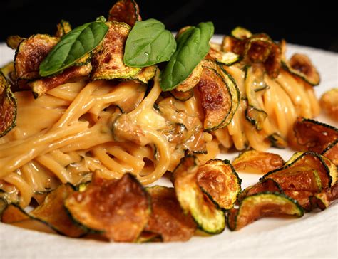  Spaghetti alla Nerano!  A symphony of sweet fried zucchini ribbons and creamy ricotta cheese